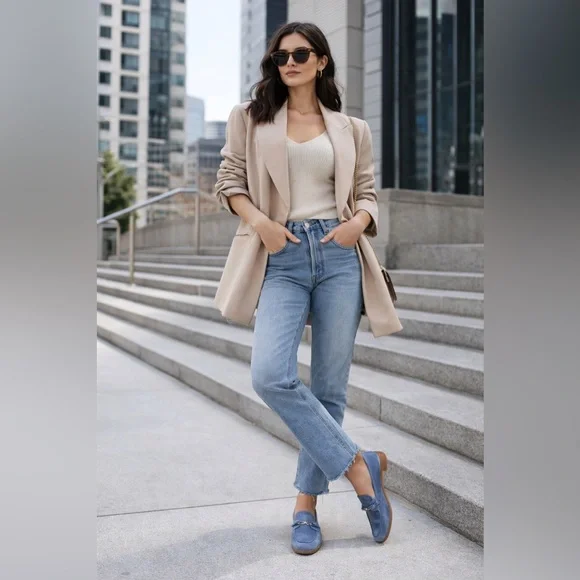 Steve Madden Blue Suede Horsebit Loafers Womens Size 10 NWOT - Picture 10 of 10